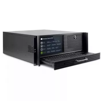 Serverinis korpusas Inter-Tech 4U 4452-TFT Rack juodas