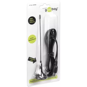 Antena Goobay Passyvi DVB-T2 (HD) Mini Magnetinė