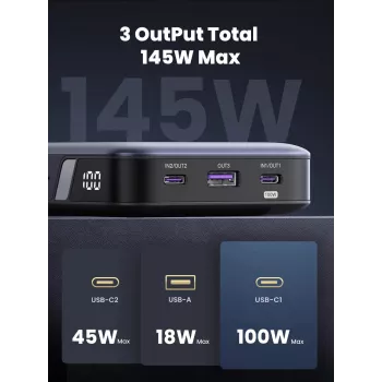 Nešiojamas maitinimo bankas Ugreen 90597A 25000 mAh