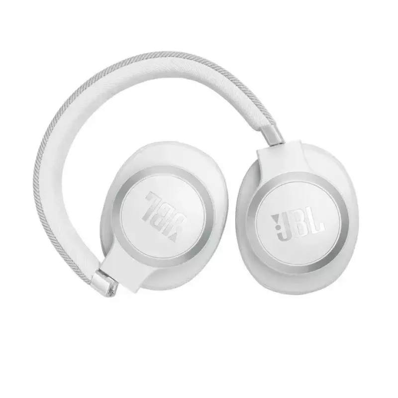 JBL Live 770NC ausinės belaidės ant ausų, triukšmo slopinimas, baltos