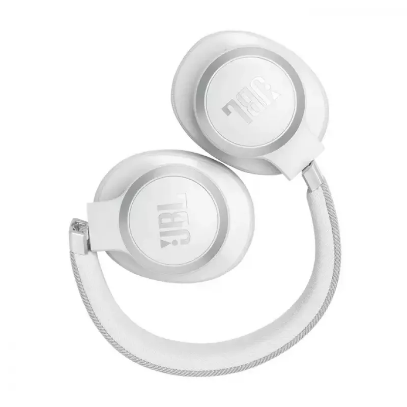 JBL Live 770NC ausinės belaidės ant ausų, triukšmo slopinimas, baltos