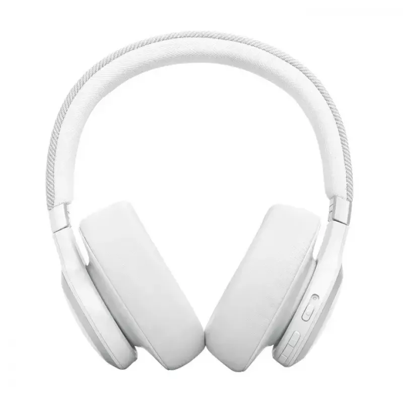 JBL Live 770NC ausinės belaidės ant ausų, triukšmo slopinimas, baltos
