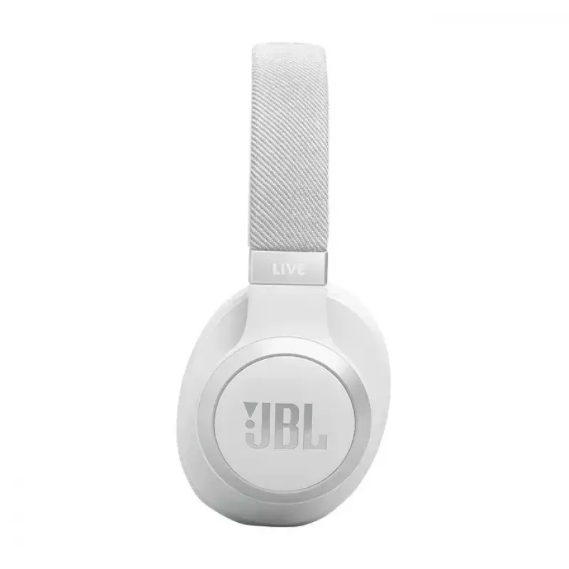 JBL Live 770NC ausinės belaidės ant ausų, triukšmo slopinimas, baltos