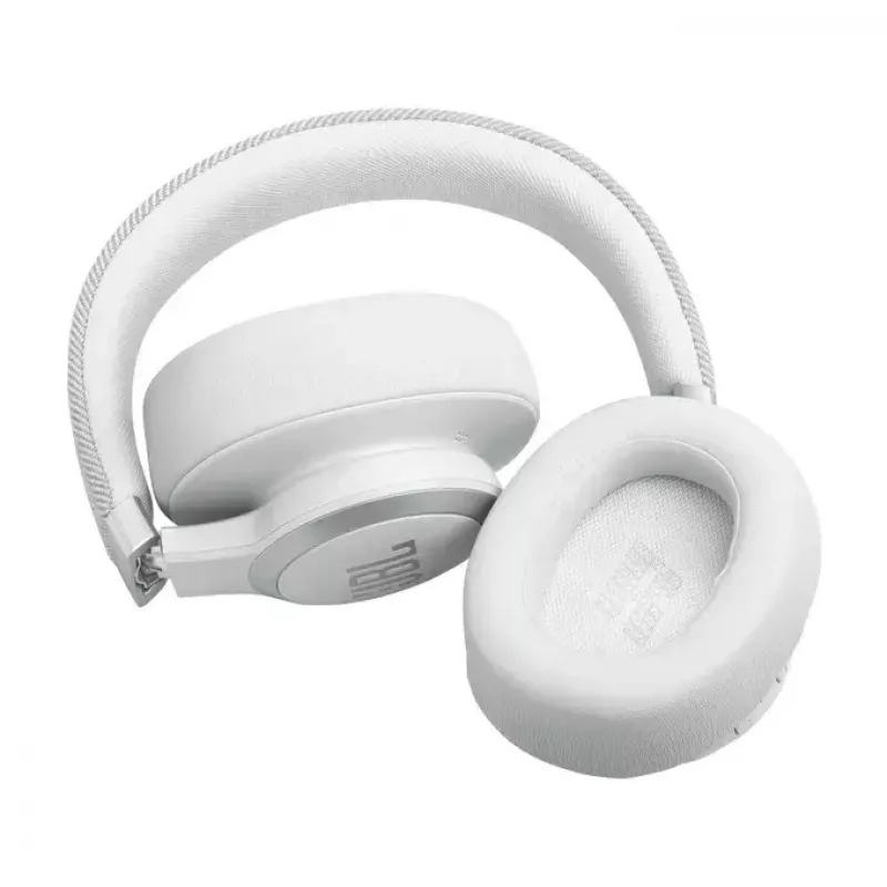 JBL Live 770NC ausinės belaidės ant ausų, triukšmo slopinimas, baltos