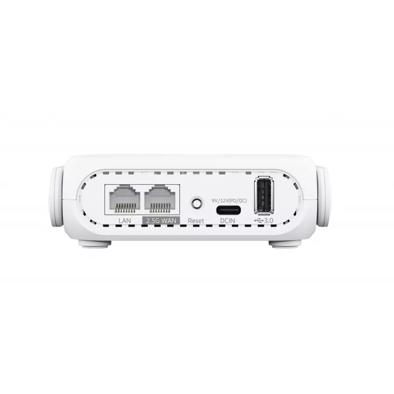 ASUS RT-BE58 Go belaidis maršrutizatorius 2.5 Gigabit Ethernet dviejų juostų (2.4 GHz / 5 GHz) baltas