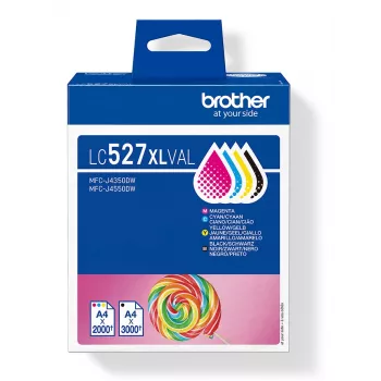 Brother LC-527XLVAL Multipack spalvotos kasetės, skirtos MFCJ4350DW/4550DW