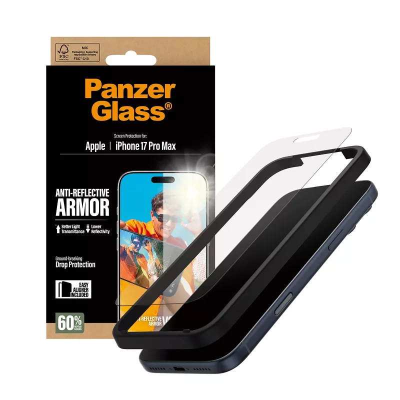 PanzerGlass Anti-Reflective Armor Screen Protector iPhone 17 Pro Max Apsauginis Stiklas