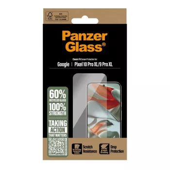 PanzerGlass apsauginis stikliukas ekranui ir nugarėlei, skirtas Google Pixel 10 Pro XL / 9 Pro XL, skaidrus, 1 vnt (PG92324)