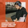 Ausinės JBL Tune 770NC laidinės ir belaidės, ausinės ant galvos, skambučiams/muzikai, USB Type-C, Bluetooth, juodos