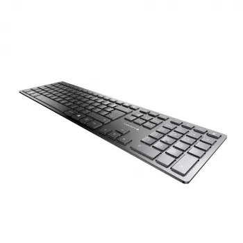 CHERRY KW 9100 SLIM belaidė klaviatūra RF Wireless + Bluetooth AZERTY prancūziška juoda