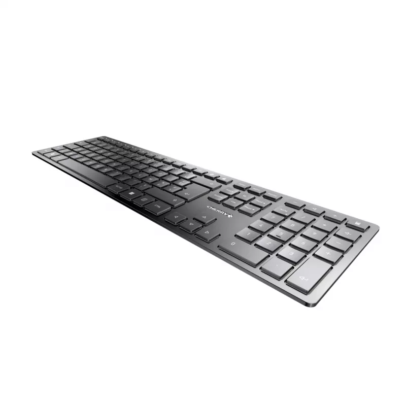 CHERRY KW 9100 SLIM belaidė klaviatūra RF Wireless + Bluetooth AZERTY prancūziška juoda