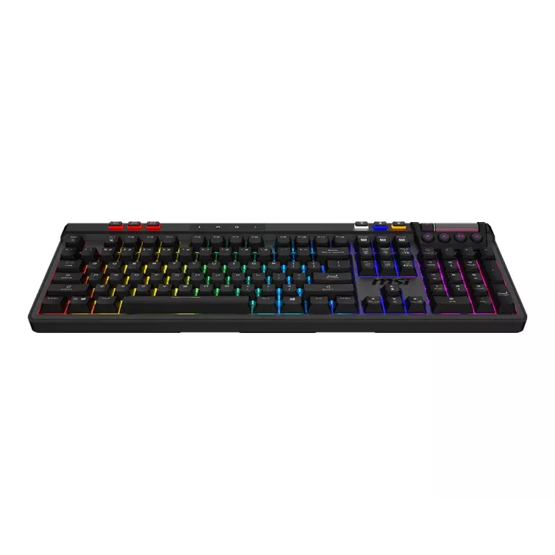 MSI Strike Pro Wireless Silent Mechanical Gaming Keyboard, DE (QWERTZ) išdėstymas, juoda