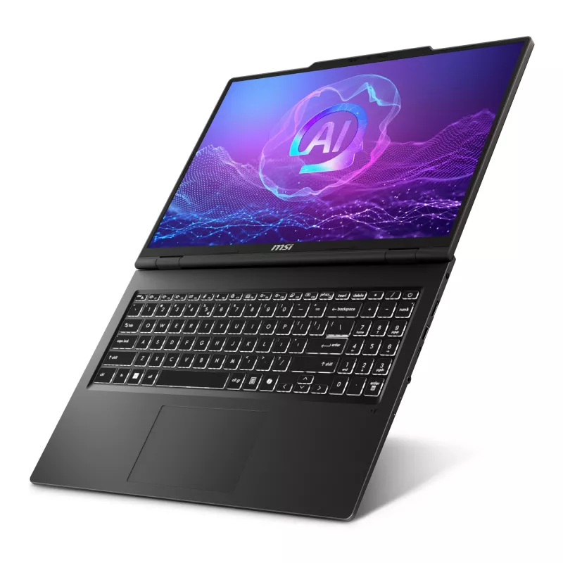 MSI Venture A16 AI+ A3HMG-036DE nešiojamas kompiuteris, AMD Ryzen AI 5 340, 16 colių, 16GB DDR5, 512GB SSD, Windows 11 Home