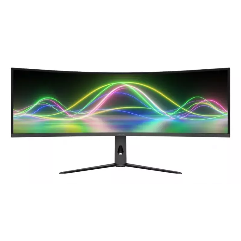 LC-Power LC-M49QCK 49 colių lenktas VA LCD monitorius, Dual QHD (5120×1440), 120 Hz, 3 ms, 32:9, VESA, aukščio reguliavimas, juodas