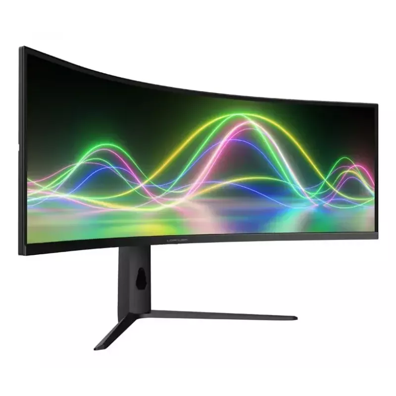 LC-Power LC-M49QCK 49 colių lenktas VA LCD monitorius, Dual QHD (5120×1440), 120 Hz, 3 ms, 32:9, VESA, aukščio reguliavimas, juodas