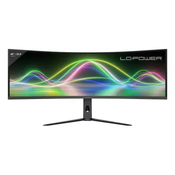 LC-Power LC-M49QCK 49 colių lenktas VA LCD monitorius, Dual QHD (5120×1440), 120 Hz, 3 ms, 32:9, VESA, aukščio reguliavimas, juodas
