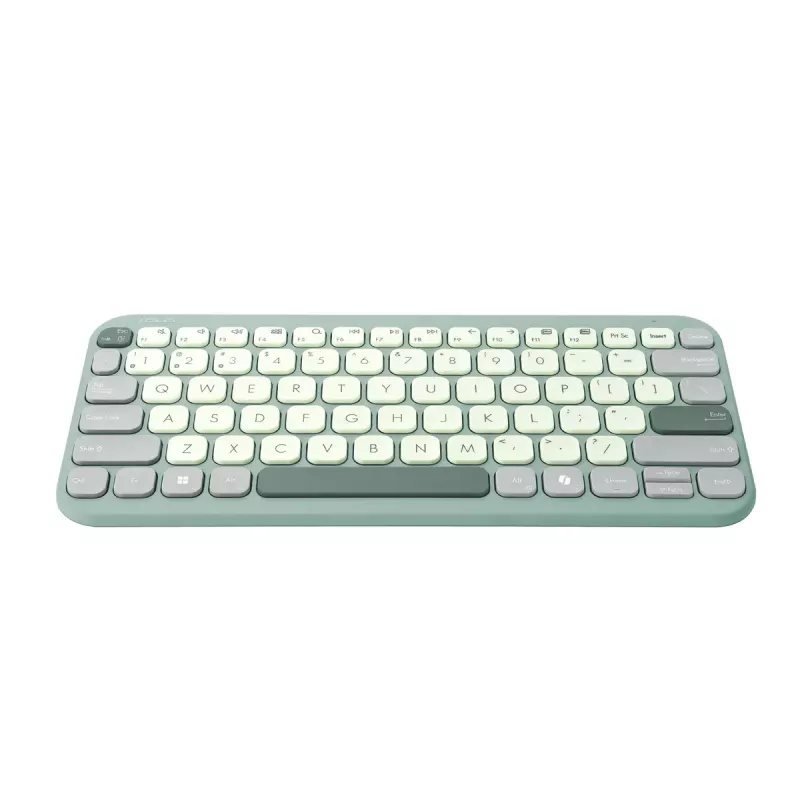 ASUS KW100 /GN/GE/81 klaviatūra namams Bluetooth QWERTZ vokiška Žalia, Šviesiai žalia