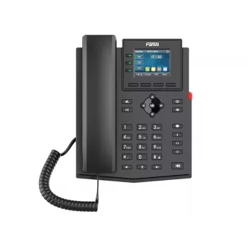 IP telefonas Fanvil X303-2 juodas 4 linijos LCD laidinis ragelis