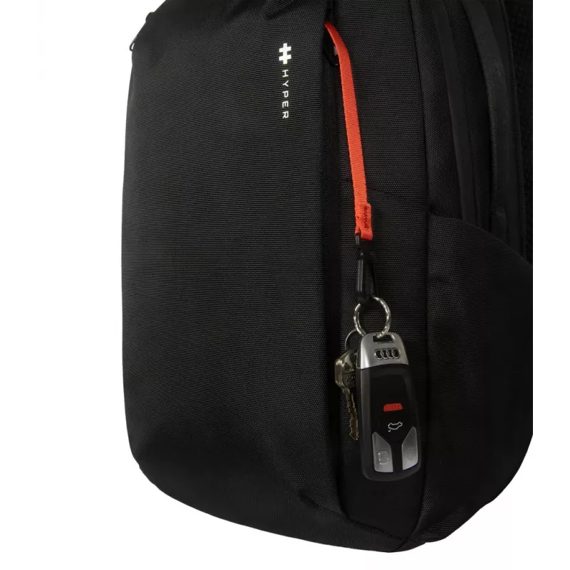 Kuprinė HYPER HyperPack HP21PBKGL nešiojamiesiems kompiuteriams iki 40,6 cm (16 colių) – juoda, PET/poliesteris