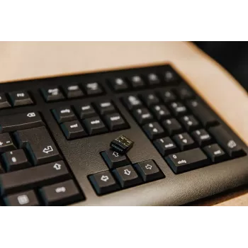 CHERRY KW 3000 belaidė klaviatūra RF Wireless QWERTY US International juoda