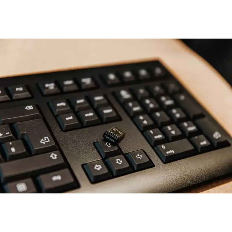 CHERRY KW 3000 belaidė klaviatūra RF Wireless QWERTY US International juoda