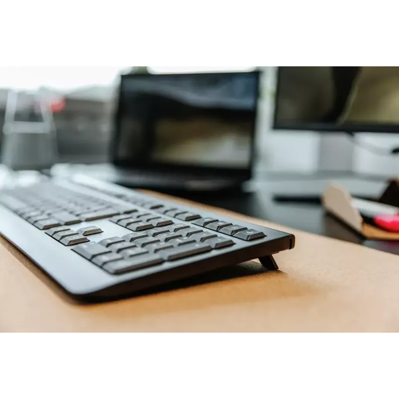 CHERRY KW 3000 belaidė klaviatūra RF Wireless QWERTY US International juoda
