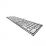 CHERRY KC 6000 Slim klaviatūra Universal USB AZERTY Belgijos sidabrinė, balta