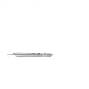 CHERRY KC 6000 Slim klaviatūra Universal USB AZERTY Belgijos sidabrinė, balta