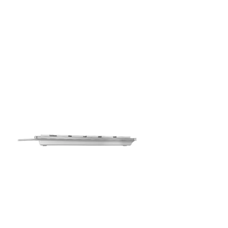 CHERRY KC 6000 Slim klaviatūra Universal USB AZERTY Belgijos sidabrinė, balta
