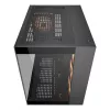 COUGAR FV150 ARGB — Midi Tower korpusas, juodas, ATX/MicroATX/Mini-ITX, 3x120mm priekyje + 1x120mm gale, 2x3.5 colio ir 2x2.5 colio vietos
