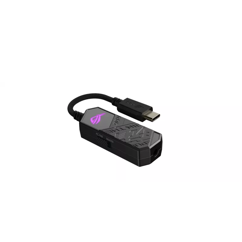ASUS ROG Clavis AI triukšmą slopinantis mikrofono adapteris / USB garso plokštė, 90YH02N0-B2UA00