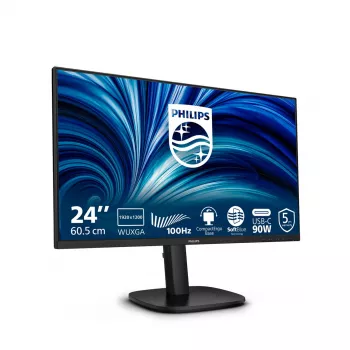 Philips 3000 serijos 24B2U3301D/00 kompiuterio monitorius 61,2 cm (24,1 col.) 1920 x 1200 pikselių WUXGA LCD juodas