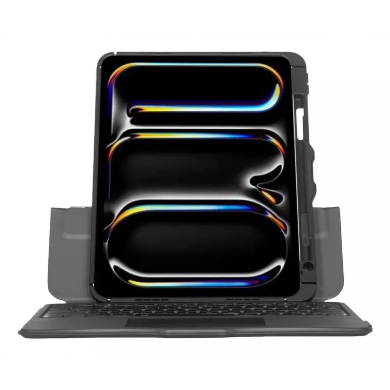 Targus VersaVu ispaniška Bluetooth klaviatūra su jutikliniu kilimėliu, juoda, iPad 13 colių