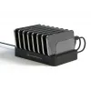 Conceptronic OZUL 8 prievadų 75W USB PD įkrovimo stotelė, vidaus, AC, 12 V, juoda
