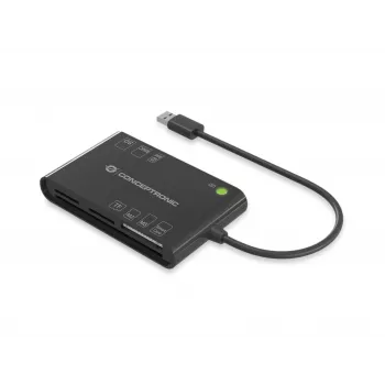 Conceptronic BIAN01B – universalus USB 3.2 Gen 1 kortelių skaitytuvas su EMV ir SIM palaikymu