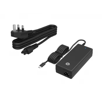 Conceptronic OZUL03BUK 100W GaN stalinis USB PD įkroviklis su integruotu USB-C laidu, UK kištukas