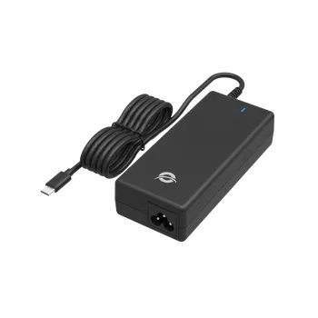 Conceptronic OZUL03BUK 100W GaN stalinis USB PD įkroviklis su integruotu USB-C laidu, UK kištukas