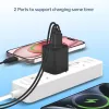 Conceptronic 2 prievadų 20W GaN USB PD įkroviklis, USB-C x 1, USB-A x 1, QC 3.0, PPS