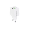 Conceptronic 2 prievadų 33W GaN USB PD įkroviklis su 3-in-1 įkrovimo kabeliu, USB-C x 1, USB-A x 1, QC 3.0, PPS