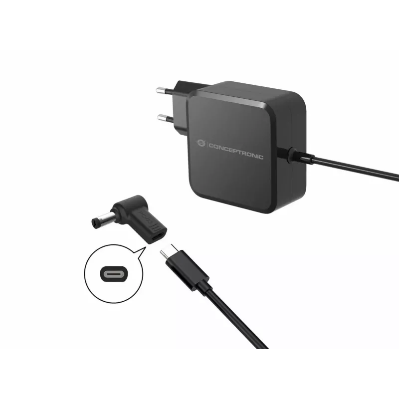 Conceptronic ABBY15PC03 adapteris iš DC į USB-C, Acer/Universal 5,5x1,7 mm, 18-20 V