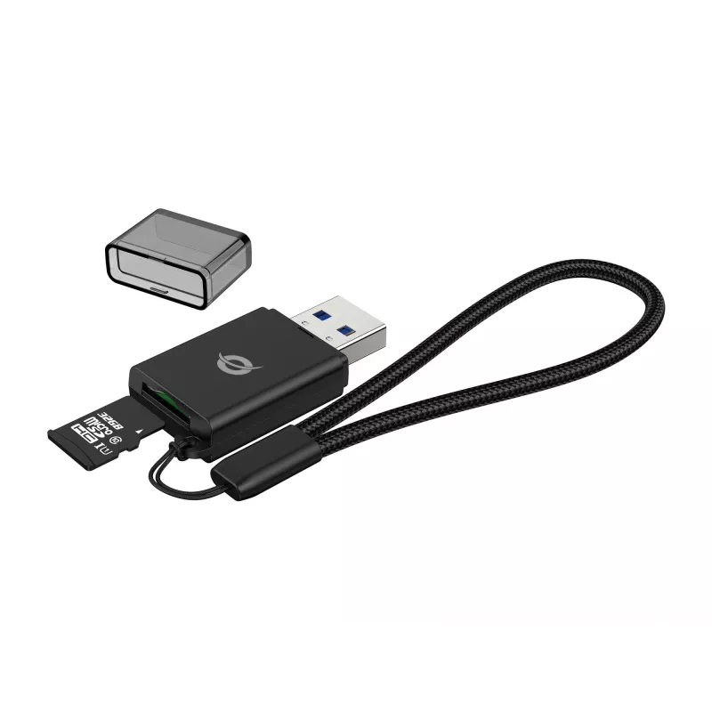 Conceptronic BIAN07B TF/MicroSD 3.0 kortelių skaitytuvas, UHS-I, USB 3.0, 5 Gbps