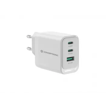 Conceptronic ALTHEA21W65 3 prievadų 65 W GaN USB PD įkroviklis, USB-C x 2, USB-A x 1, QC 3.0, PPS, PD 3.0