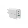 Conceptronic ALTHEA21W65 3 prievadų 65 W GaN USB PD įkroviklis, USB-C x 2, USB-A x 1, QC 3.0, PPS, PD 3.0