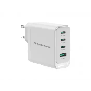 Conceptronic ALTHEA22W100 4-Port 100W GaN USB PD Įkroviklis, USB-C x 3, USB-A x 1, QC 3.0, PPS, PD 3.0