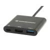 Conceptronic DONN01B nešiojamojo kompiuterio dokų stotelė / prievadų kartotuvas USB 3.2 Gen 1 (3.1 Gen 1) Type-C juoda
