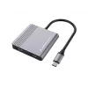 Conceptronic DONN13G 4-in-1 USB-C dokų stotelė / replikatorius, USB 3.2 Gen 1 Type-C, pilka