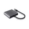 Conceptronic DONN13G 4-in-1 USB-C dokų stotelė / replikatorius, USB 3.2 Gen 1 Type-C, pilka