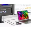 Conceptronic DONN14G 7-in-1 USB-C dokų stotelė / prievadų replikatorius, pilka
