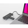 Conceptronic DONN14G 7-in-1 USB-C dokų stotelė / prievadų replikatorius, pilka