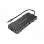 Conceptronic DONN15G 12-in-1 USB-C dokas su HDMI, VGA, USB 3.0, GbE